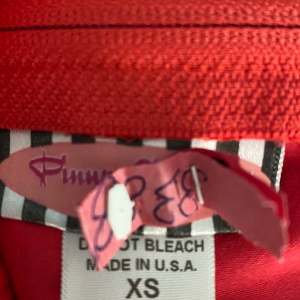 Pinup Girl Clothing by Laura Byrnes Ginger Halter Dress Coral XS - Picture 4 of 4